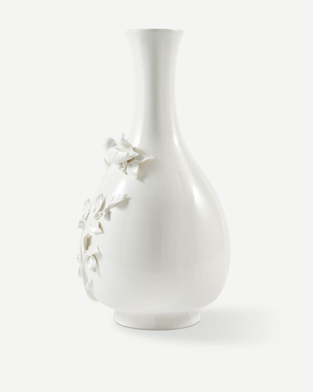 3D Birds Vase - White