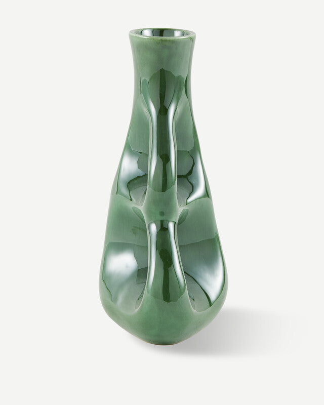 Three Ears Vase - S - Dark green