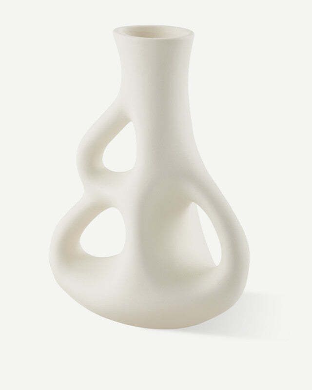 Three Ears Vase - S - White