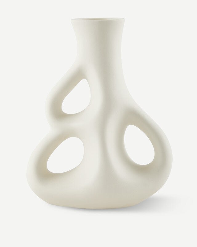 Three Ears Vase - S - White