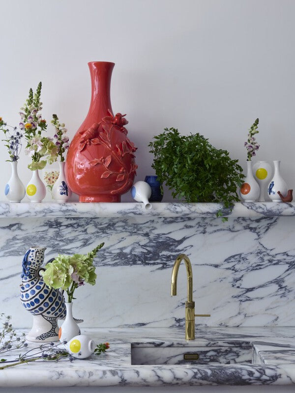 3D Birds Vase - Orange