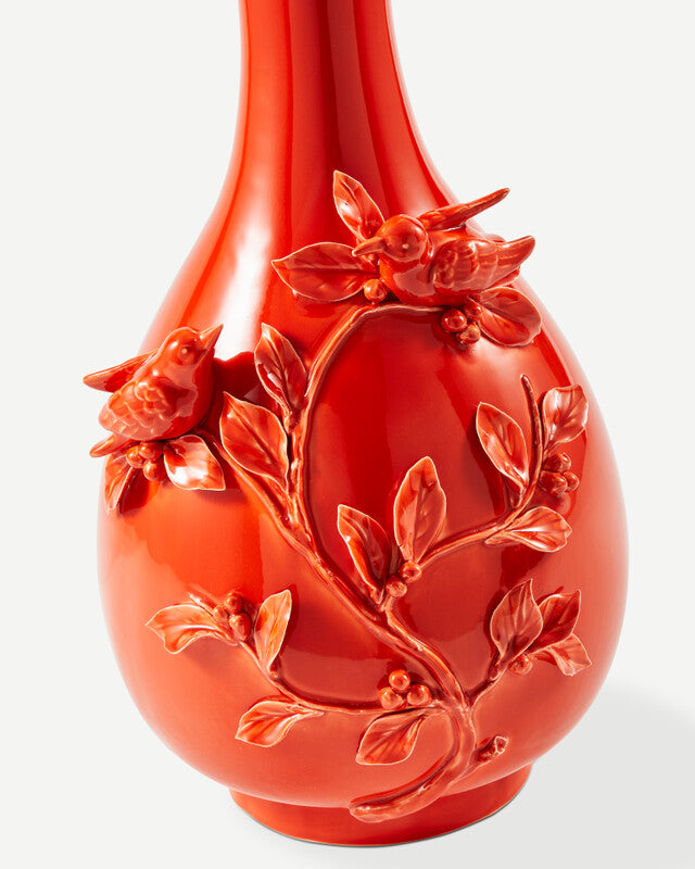 3D Birds Vase - Orange