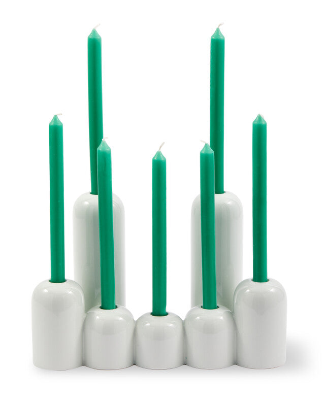 Happy Days Candle Holder - Light grey