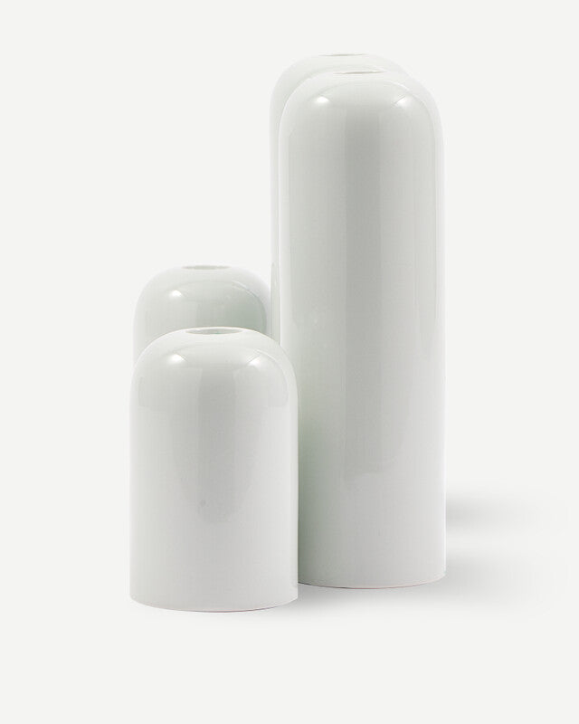 Happy Days Candle Holder - Light grey