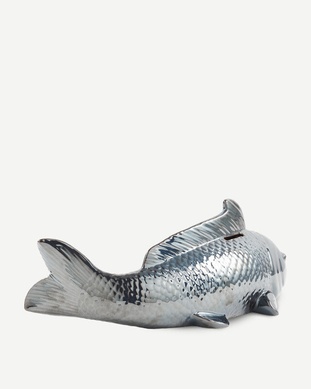 Fish Moneybox - Dark grey