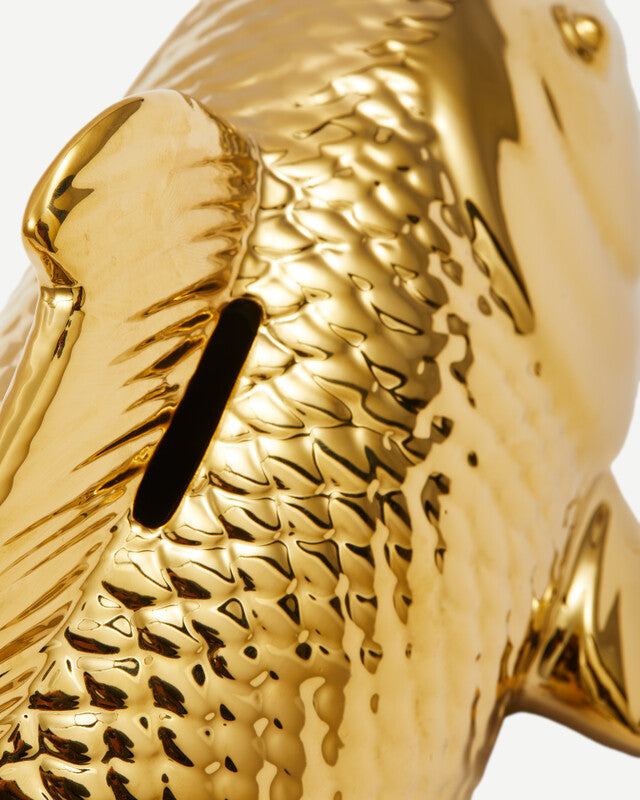 Fish Moneybox - Gold