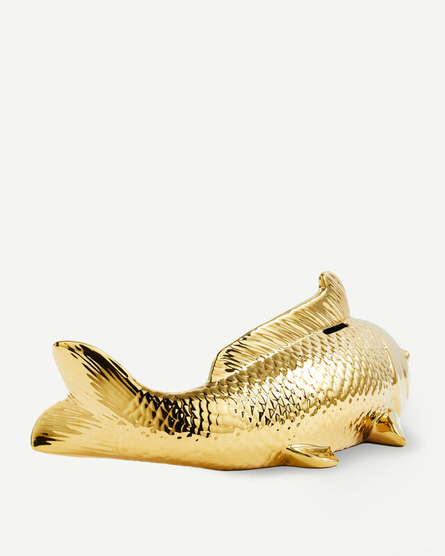 Fish Moneybox - Gold