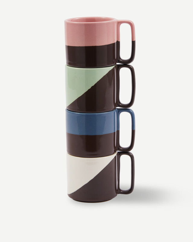 Stacking Mugs - Dark grey