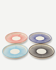 Marine Striped Plates - Multi-colour
