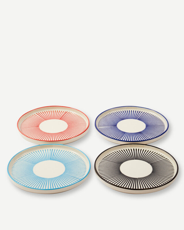 Marine Striped Plates - Multi-colour