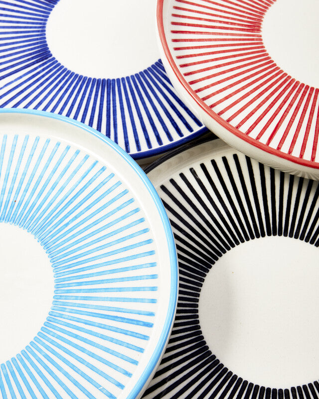 Marine Striped Plates - Multi-colour