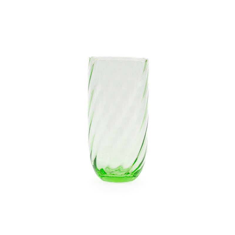 Swirl Long Drink Light green