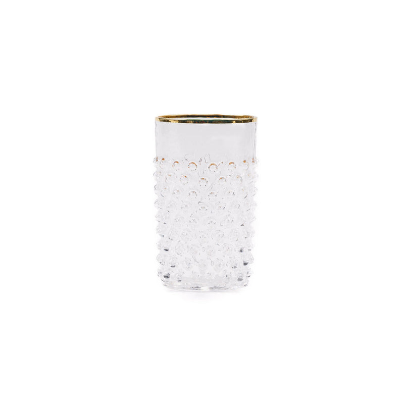Hobnail Glass Cashmere + Gold