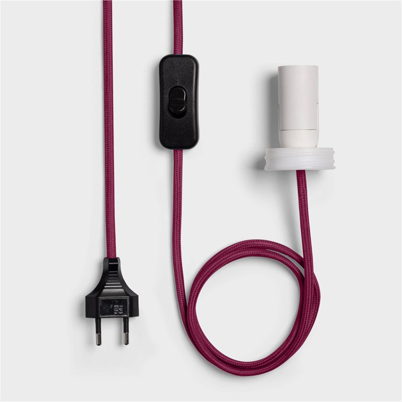 Tablelamp hat burgundy