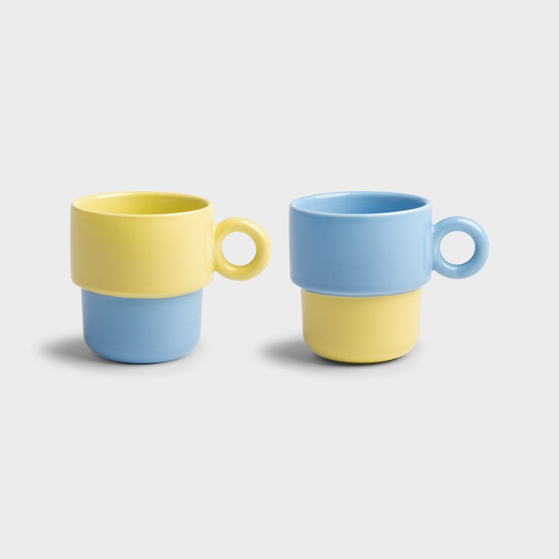Mug chiquito blue large set of 2