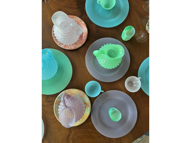 Alice's Paris Hobnail Jug 2L Minty Green