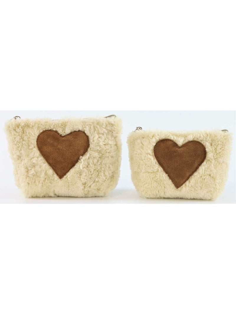 Lambfur Pouches Heart