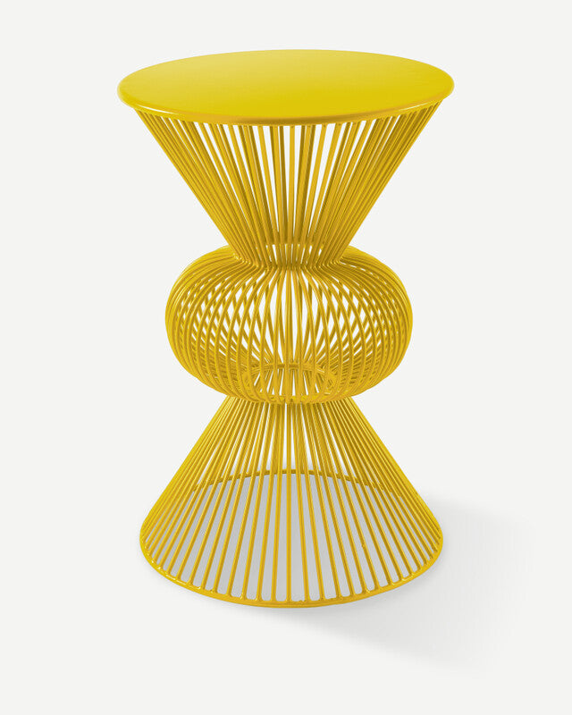 Wired Ball Stool - Yellow