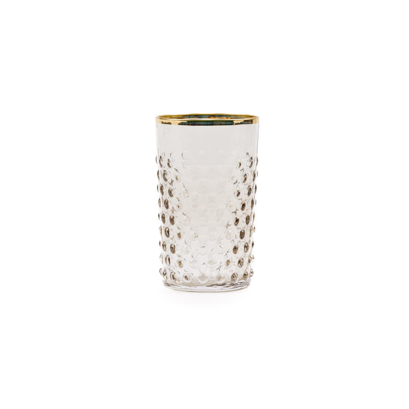 Hobnail Glass Cashmere + Gold