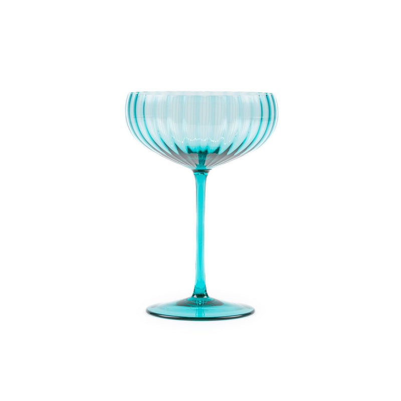 Lyon Champagne Saucer Turquoise