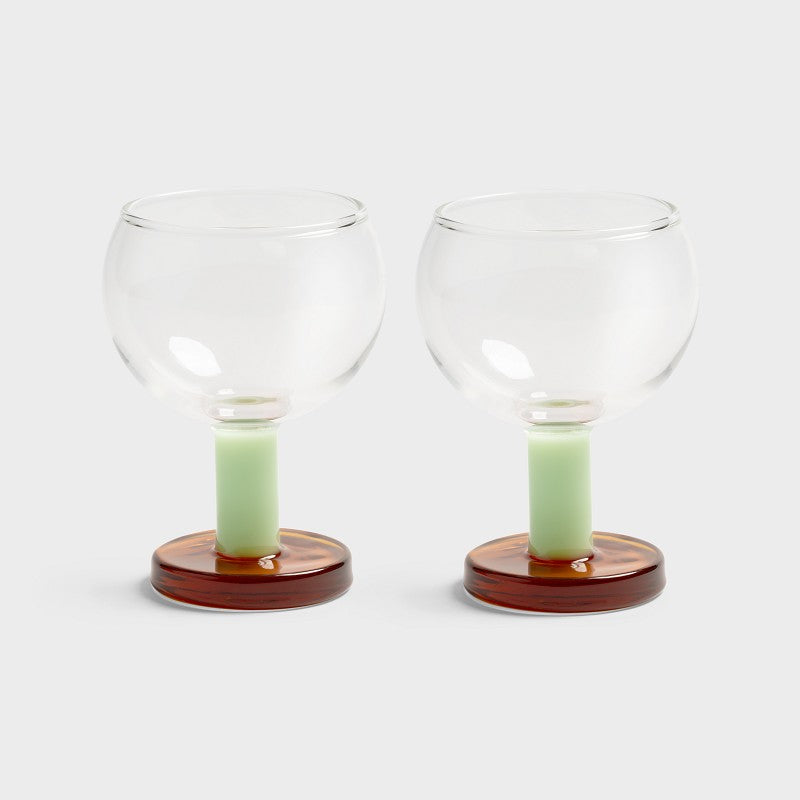 Glass cantine Pink set of 2