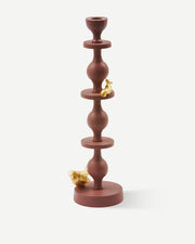 Climbing Pole Candle Holder - L - Dark purple