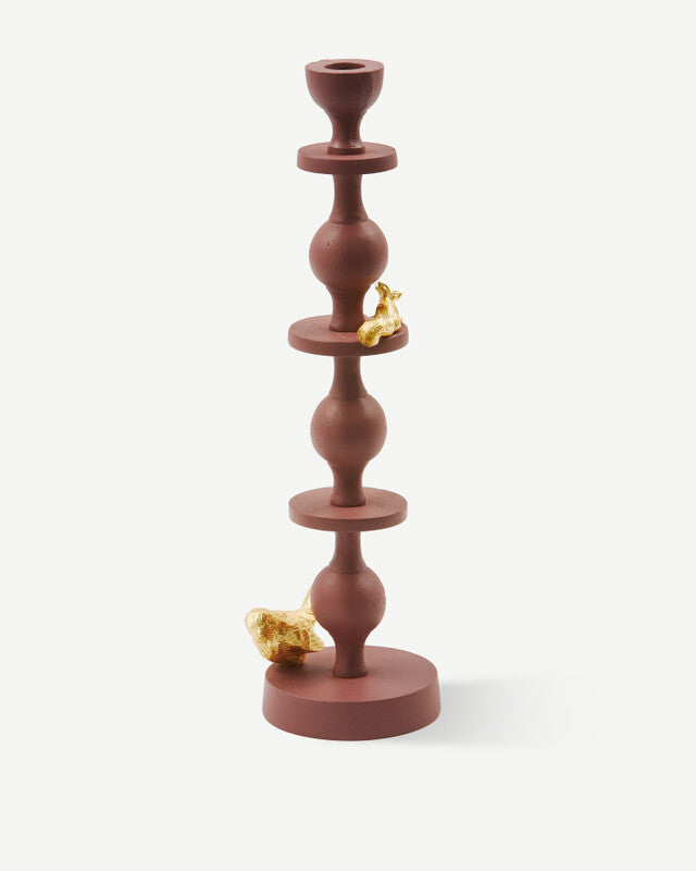 Climbing Pole Candle Holder - L - Dark purple