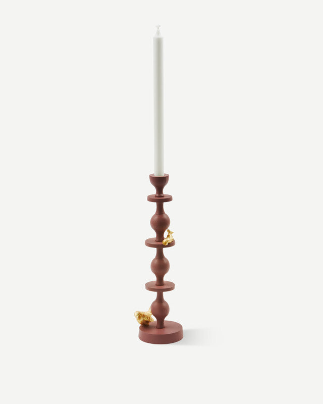 Climbing Pole Candle Holder - L - Dark purple
