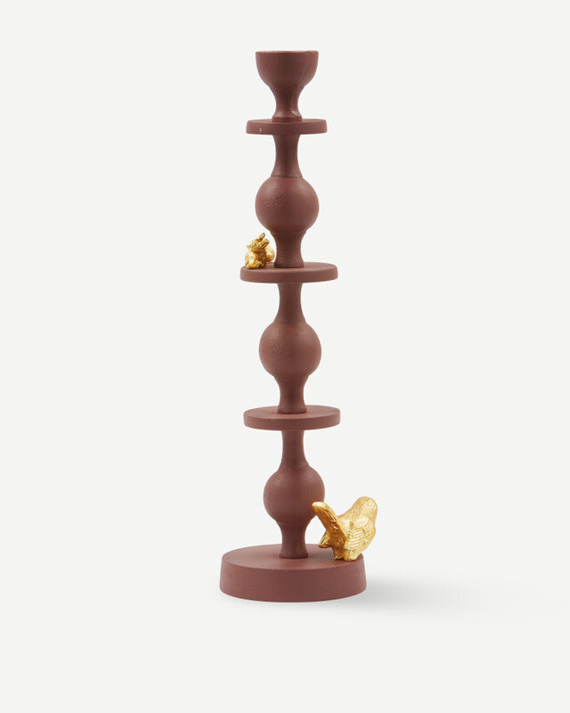 Climbing Pole Candle Holder - L - Dark purple