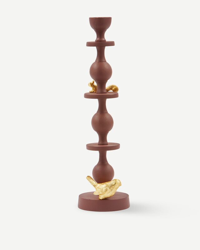 Climbing Pole Candle Holder - L - Dark purple