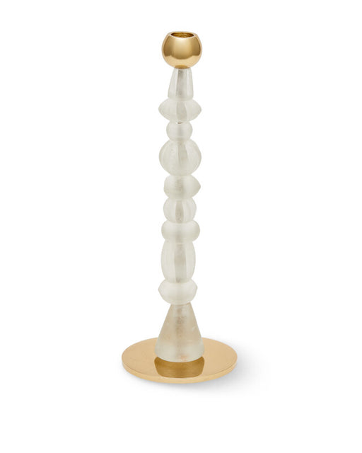 Beads Candle Holder - S - White