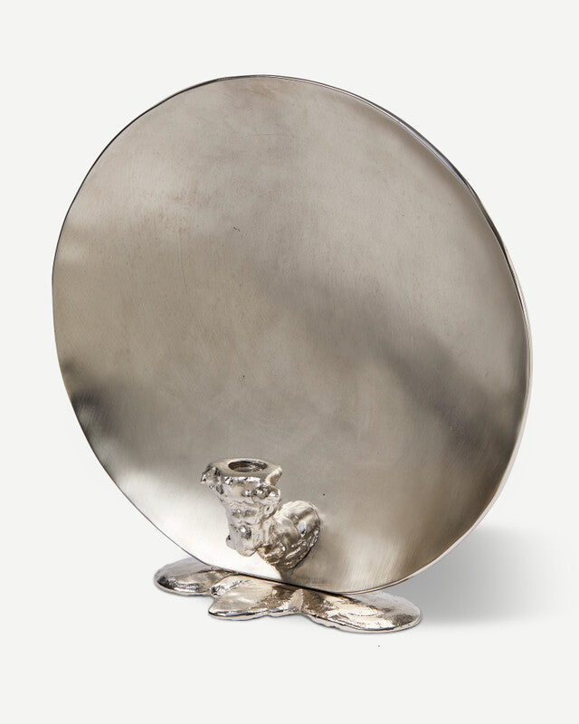 Spherical Drip Candle Holder - Silver
