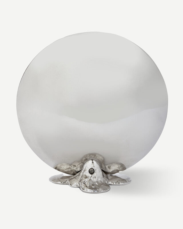 Spherical Drip Candle Holder - Silver