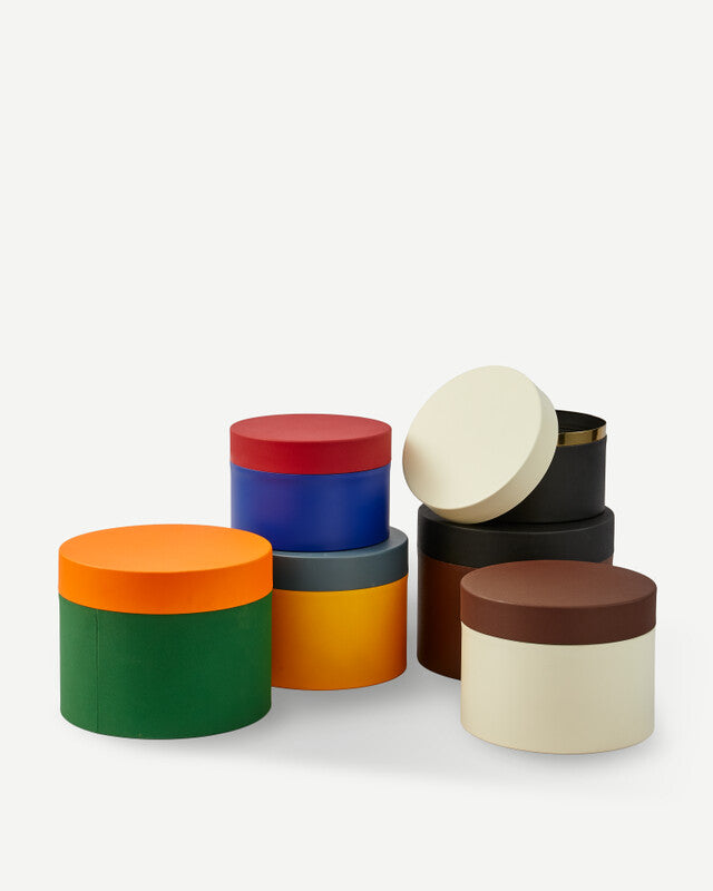 Round Metal Caps And Jars - Multi-colour