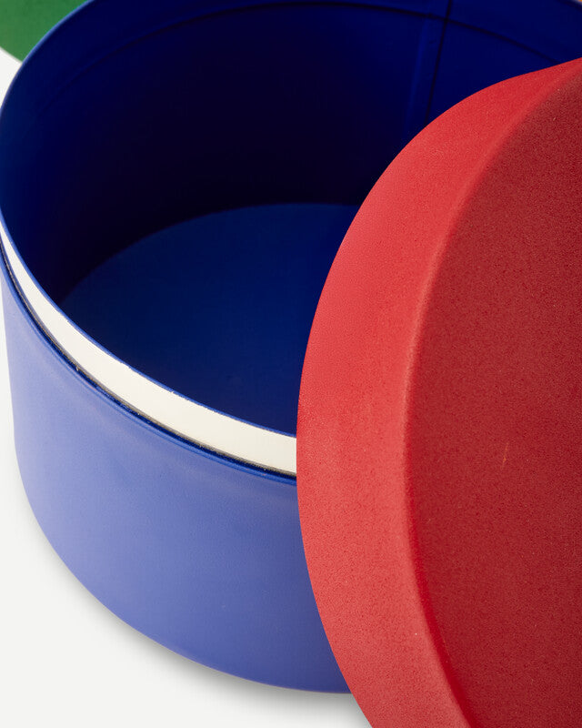 Round Metal Caps And Jars - Multi-colour