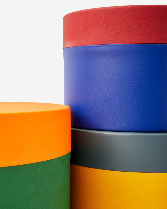 Round Metal Caps And Jars - Multi-colour