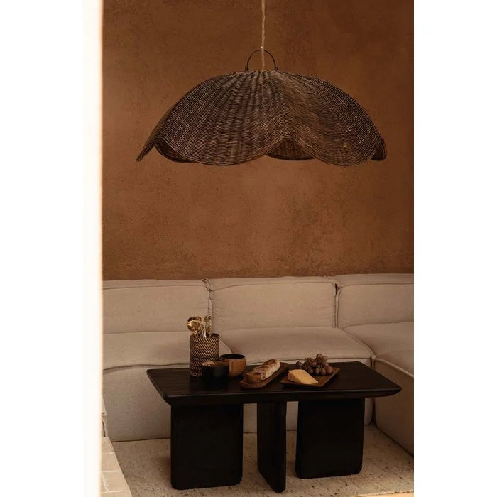The Wave Pendant - Dark Walnut - L