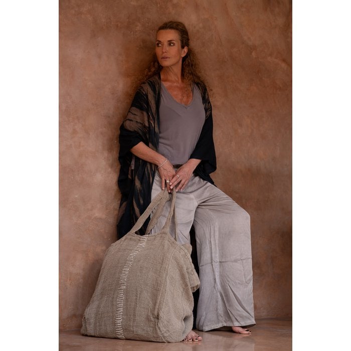 The Tote-ally Linen Shopper - Natural