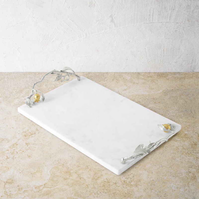Pomegranate Silver & Gold Cheeseboard & Spreader