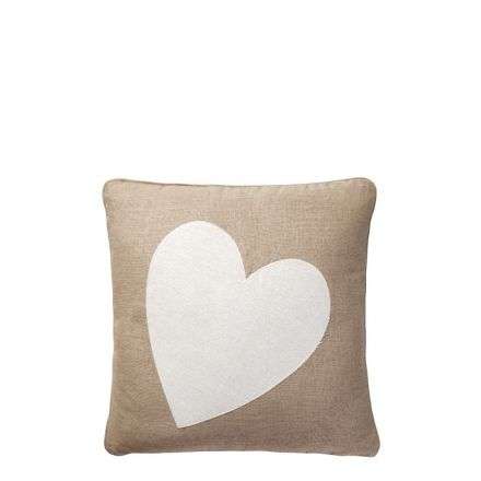 Pillow With White Heart