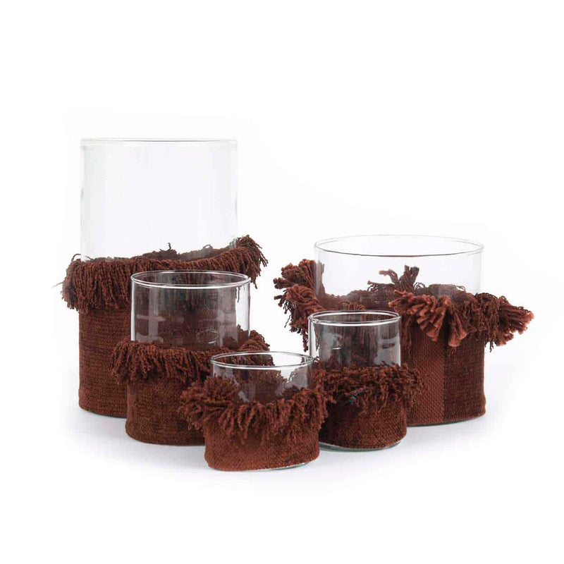 The Oh My Gee Candle Holder - Burgundy Velvet - XXL