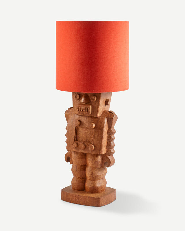Robot Lamp Base - Cognac