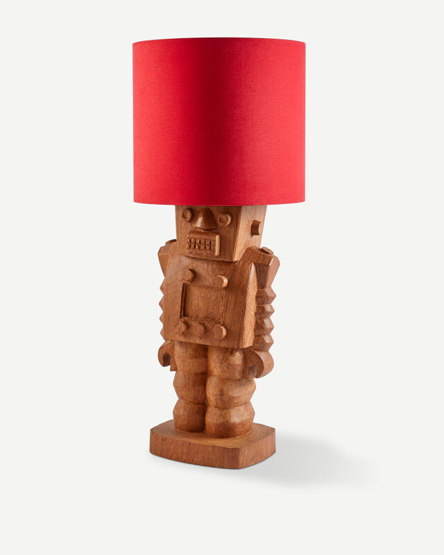 Robot Lamp Base - Cognac