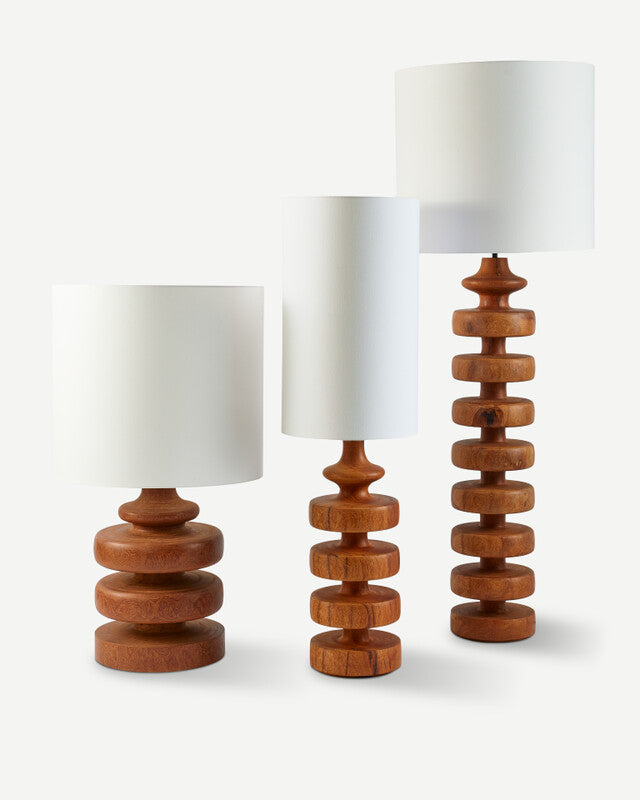 Gouda Lamp Base Low - Cognac