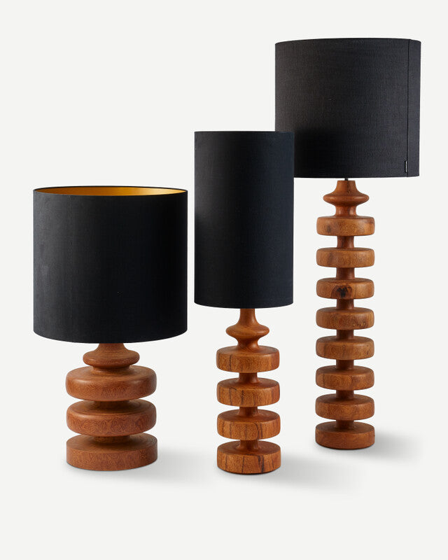Gouda Lamp Base Low - Cognac