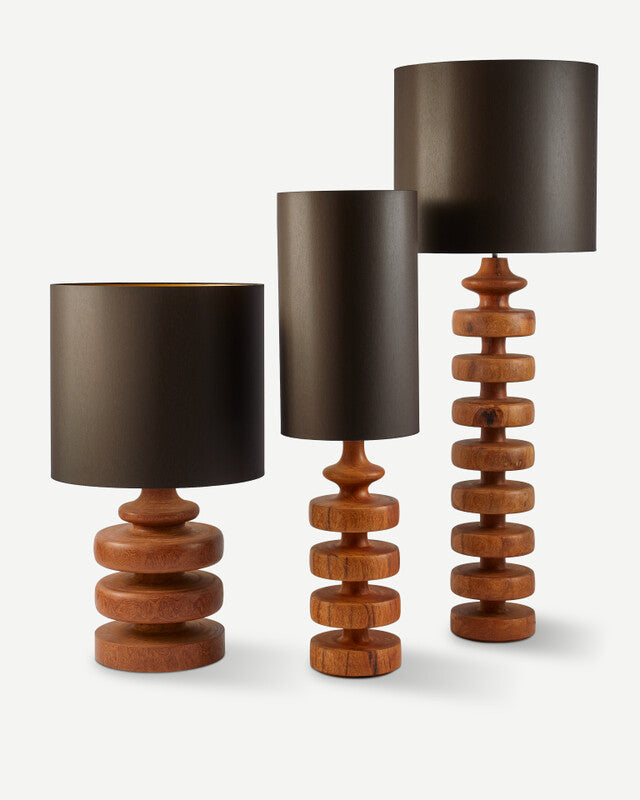 Gouda Lamp Base Low - Cognac