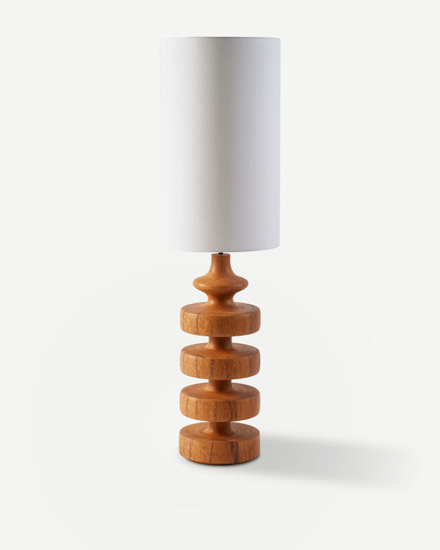 Gouda Lamp Base Mid - Cognac