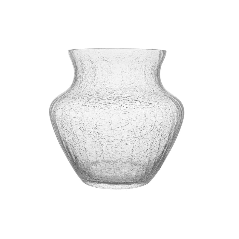Frosty Dahlia Vase Crystal