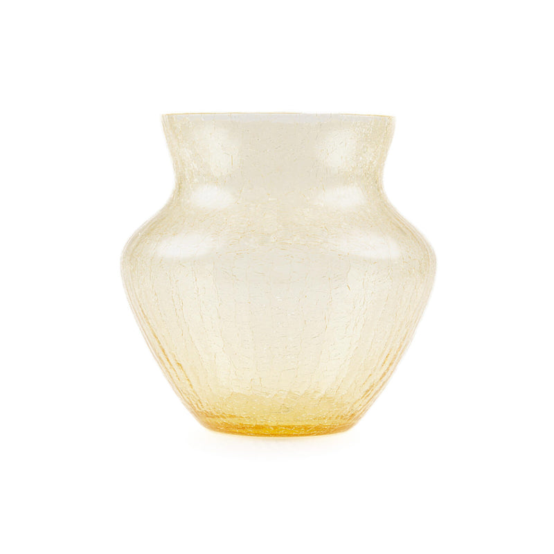 Frosty Dahlia Vase Citron