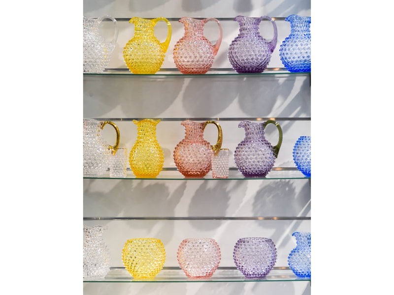 Paris Hobnail Jug 2L Amber + Gold
